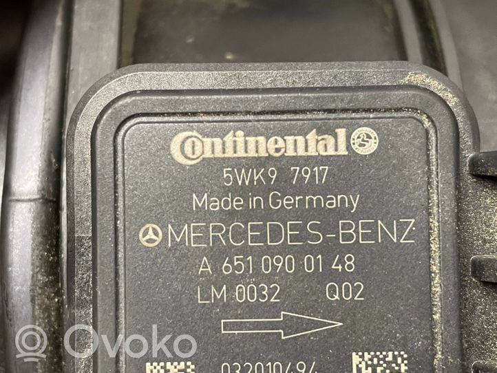 Mercedes-Benz Vito Viano W639 Misuratore di portata d'aria A6510900148