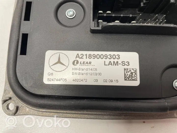 Mercedes-Benz CLS C218 X218 Moduł sterujący statecznikiem LED A2189009303