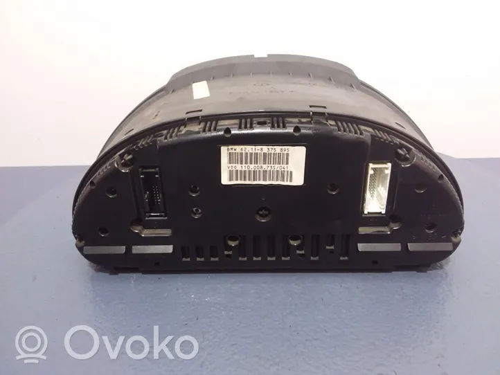 BMW 5 E39 Compteur de vitesse tableau de bord 62.11-8375895