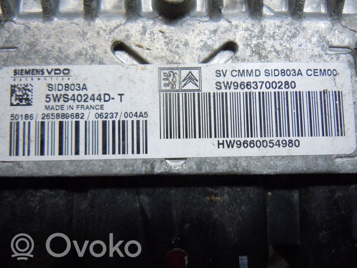 Citroen C4 Grand Picasso Sterownik / Moduł ECU 9663700280