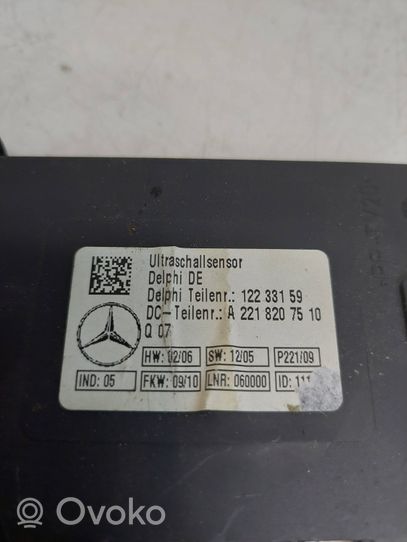 Mercedes-Benz S W221 Rilevatore/sensore di movimento A2218207510