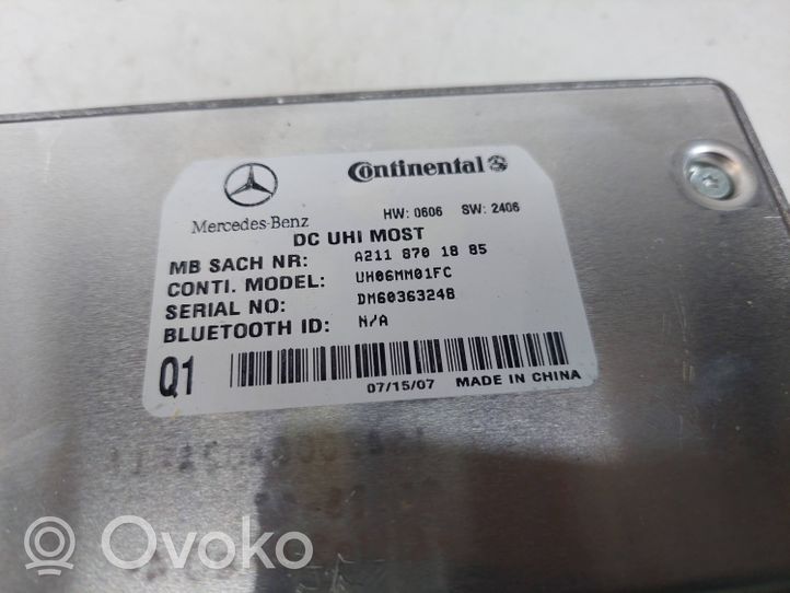 Mercedes-Benz E W211 Centralina/modulo bluetooth A2118701885