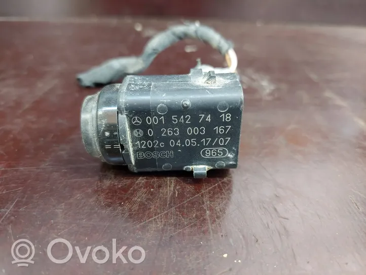 Mercedes-Benz ML W163 Sensor PDC de aparcamiento 0015427418