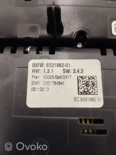 BMW 7 F01 F02 F03 F04 Interrupteur de climatisation (A / C) 9331882