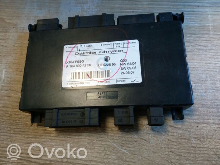 Mercedes-Benz ML W164 Module de commande de siège 1648204226