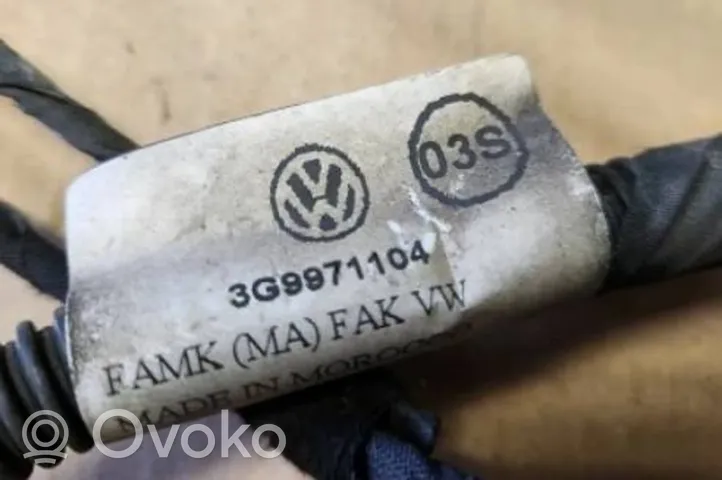 Volkswagen PASSAT B8 Parking sensor (PDC) wiring loom 3G9971104