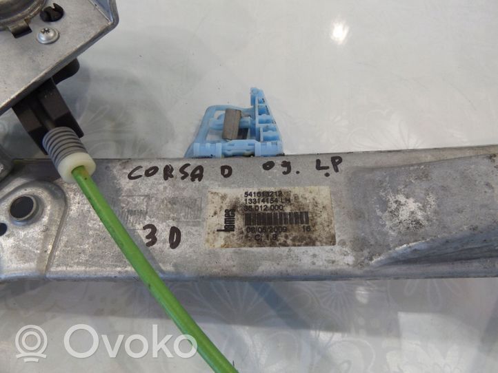 Opel Corsa D Front door manual window regulator 