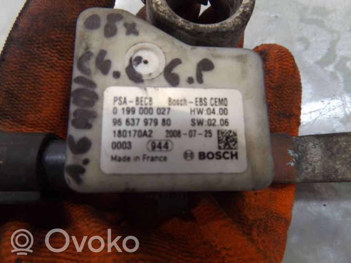 Citroen C4 Grand Picasso Câble négatif masse batterie 9663797980