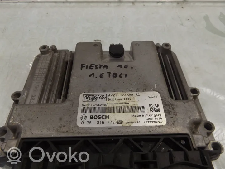 Ford Fiesta Kit calculateur ECU et verrouillage 