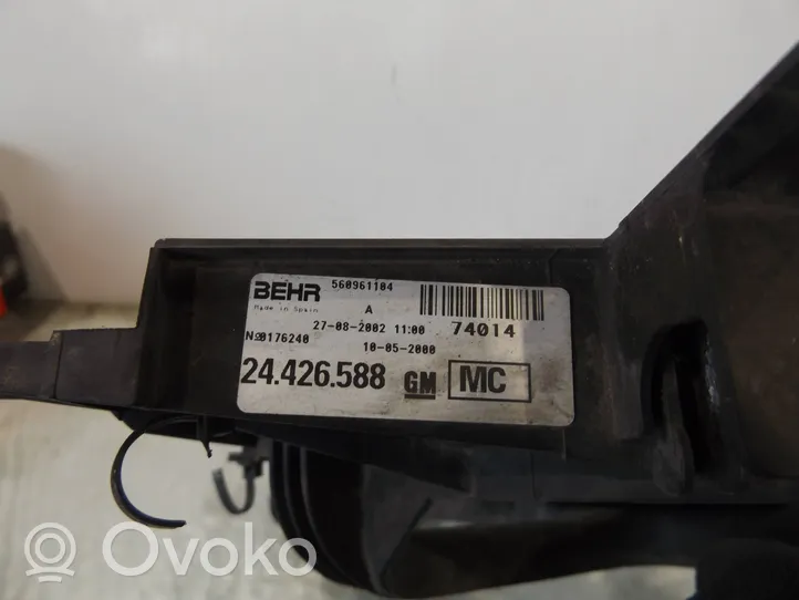 Opel Corsa C Elektryczny wentylator chłodnicy 24426588