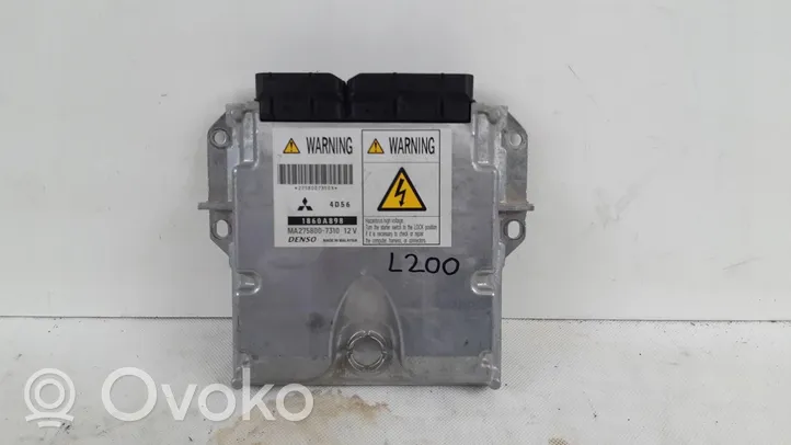 Mitsubishi L200 Unité de commande, module ECU de moteur 1860A898