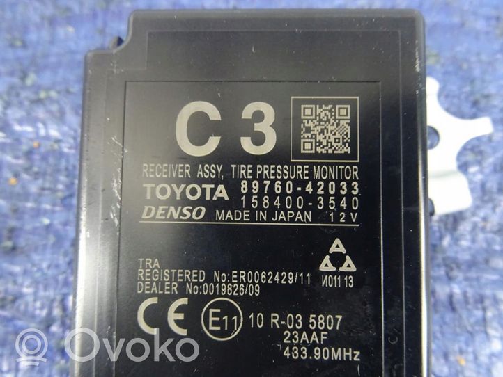 Toyota RAV 4 (XA40) Sterownik / Moduł kontroli ciśnienia w oponach 8976042033
