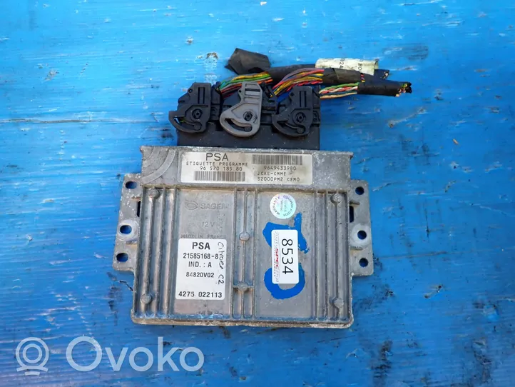 Citroen C2 Sterownik / Moduł ECU 9657018580