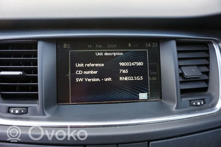 Peugeot 508 Unité principale radio / CD / DVD / GPS 9800247580