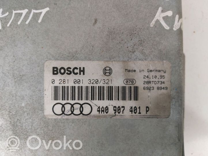 Audi A6 S6 C4 4A Variklio valdymo blokas 0281001320321