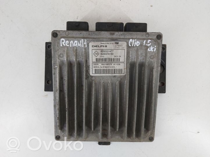 Renault Clio II Komputer / Sterownik ECU silnika 8200331477