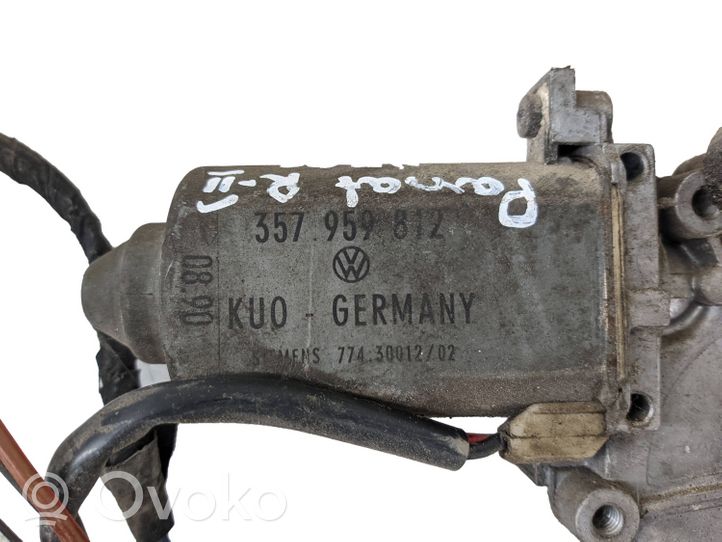 Volkswagen PASSAT B3 Mécanisme lève-vitre de porte arrière avec moteur 357959812