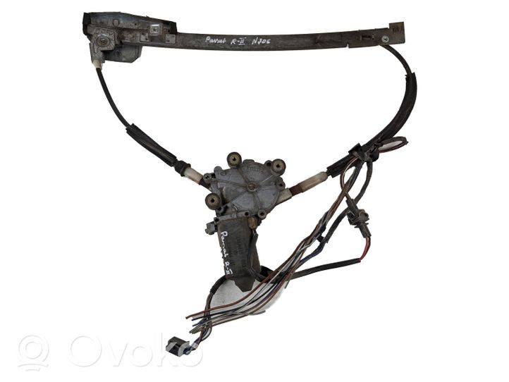 Volkswagen PASSAT B3 Rear door window regulator with motor 357959812