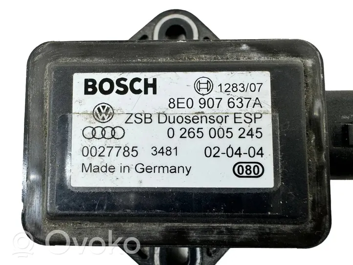 Volkswagen PASSAT B5.5 Sensore di imbardata accelerazione ESP 8E0907637A