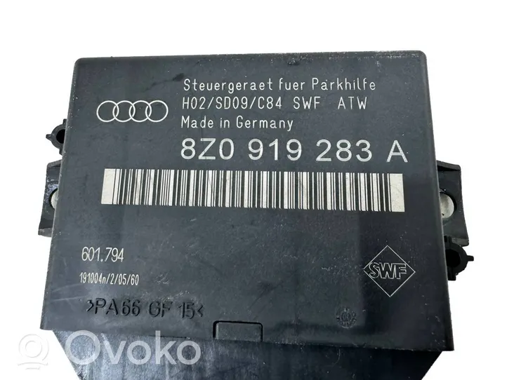 Audi A4 S4 B6 8E 8H Parkavimo (PDC) daviklių valdymo blokas 8Z0919283A