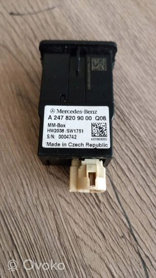Mercedes-Benz B W247 Connettore plug in USB A2478209000