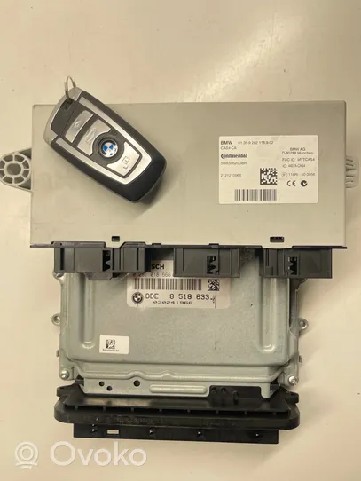 BMW 6 F06 Gran coupe Kit centralina motore ECU e serratura 0281018666