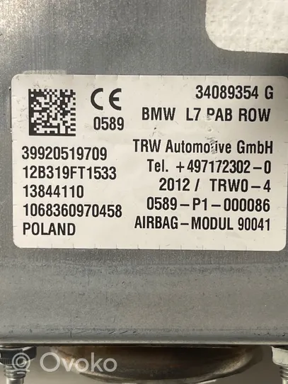 BMW 3 F30 F35 F31 Airbag del passeggero 39920519709