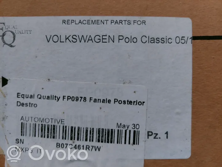 Volkswagen Polo III 6N 6N2 6NF Rear/tail lights 