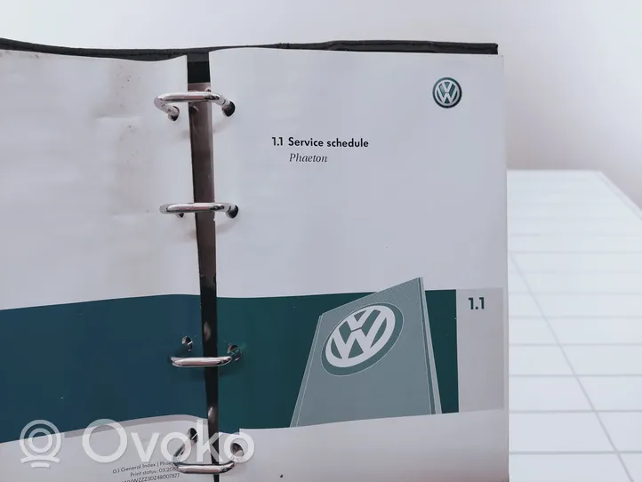 Volkswagen Phaeton Vartotojo instrukcija 