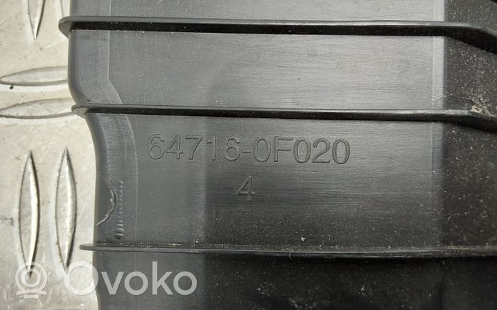 Toyota Verso Rivestimento di protezione sottoporta del bagagliaio/baule 647160F020