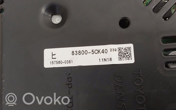 Toyota Verso-S Tachimetro (quadro strumenti) 838005CK40