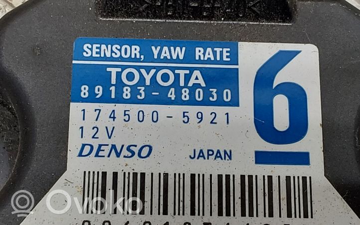 Toyota Auris 150 Czujnik przyspieszenia ESP 8918348030