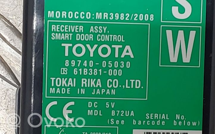 Toyota Avensis T270 Sterownik / Moduł drzwi 8974005030