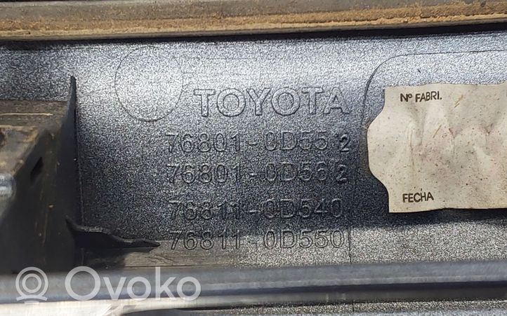 Toyota Yaris Éclairage de plaque d'immatriculation 768010D552