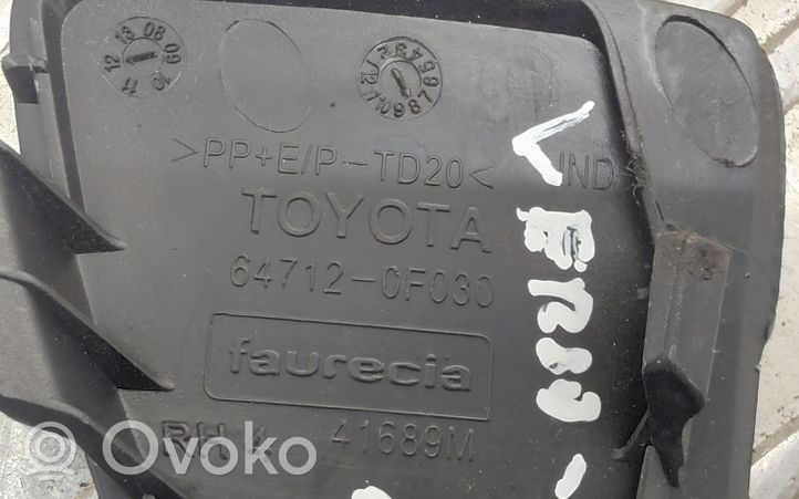 Toyota Verso Muu sisätilojen osa 647350F010