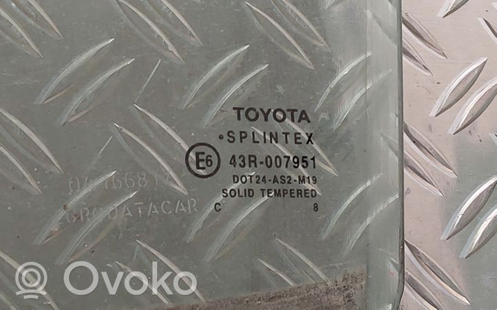 Toyota Yaris Vitre de fenêtre porte arrière 43R007951