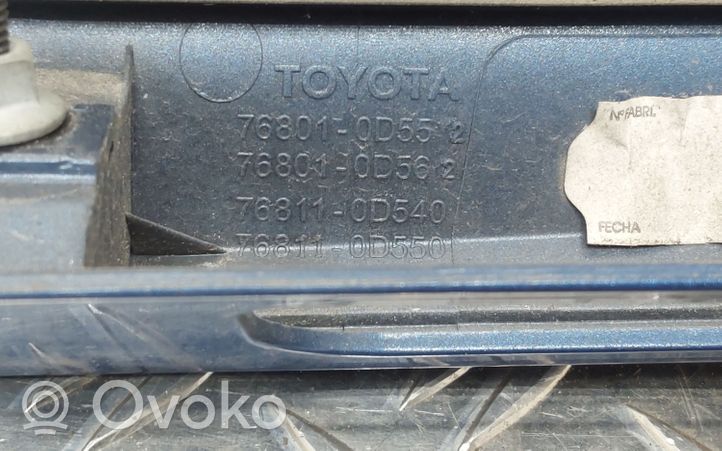 Toyota Yaris Éclairage de plaque d'immatriculation 768010D552