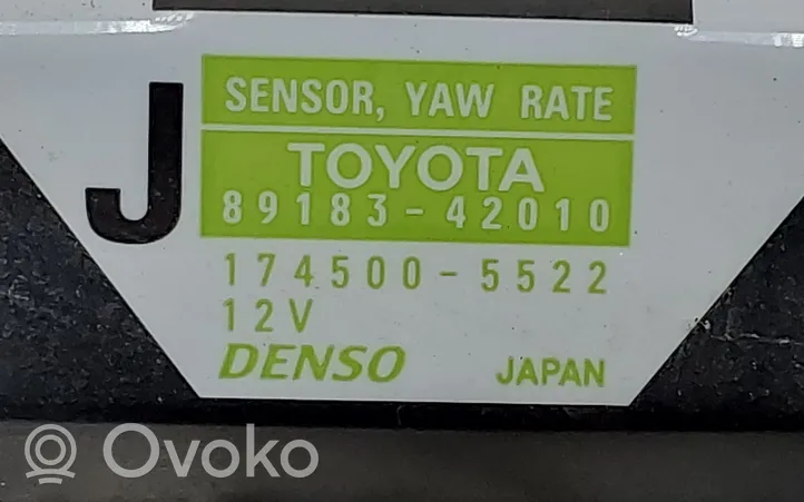 Toyota RAV 4 (XA30) Czujnik przyspieszenia ESP 8918342010