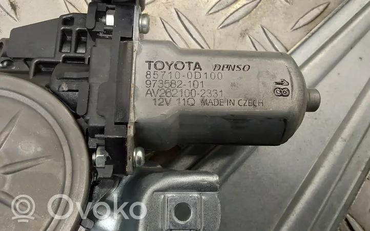 Toyota Auris E180 Mécanisme lève-vitre de porte arrière avec moteur 857100D100