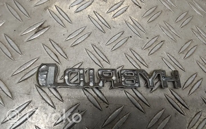 Toyota Auris E180 Litery / Emblematy na błotnik przedni 