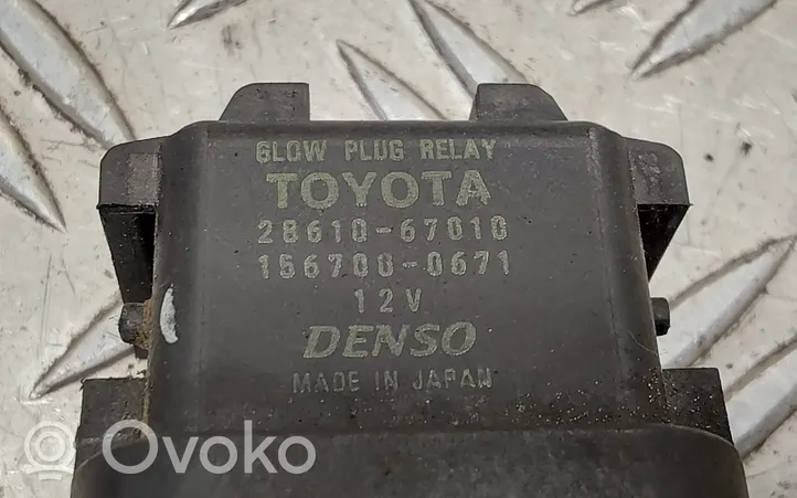 Toyota RAV 4 (XA30) Žvakių pakaitinimo rėlė 2861067010
