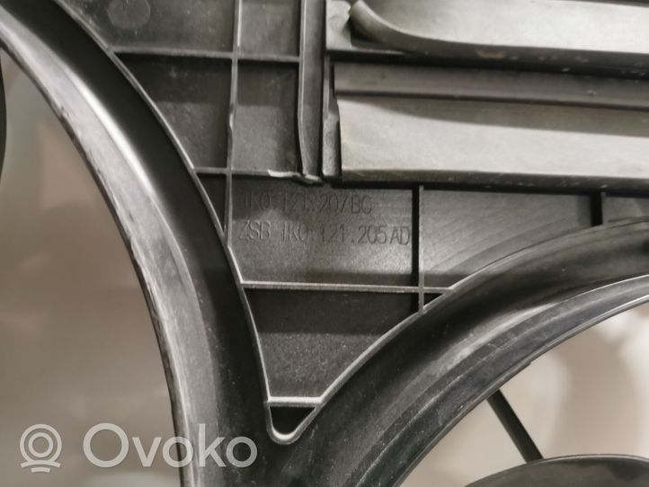 Volkswagen Eos Osłona wentylatora chłodnicy 1K0121207BC