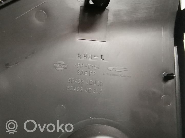 Nissan Qashqai Kojelaudan sivupäätyverhoilu 68499JD20A