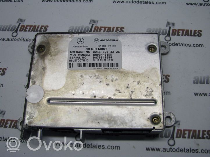 Mercedes-Benz A W169 Bluetoothin ohjainlaite/moduuli A2118703226