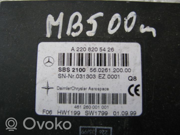 Mercedes-Benz S W220 Äänikomentojen ohjainlaite A2208205426