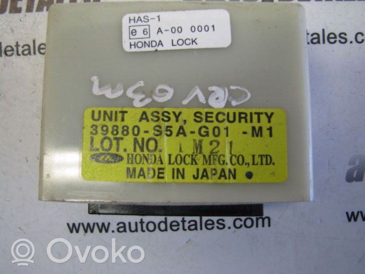 Honda CR-V Oven keskuslukituksen ohjausyksikön moduuli 39880S5AG01
