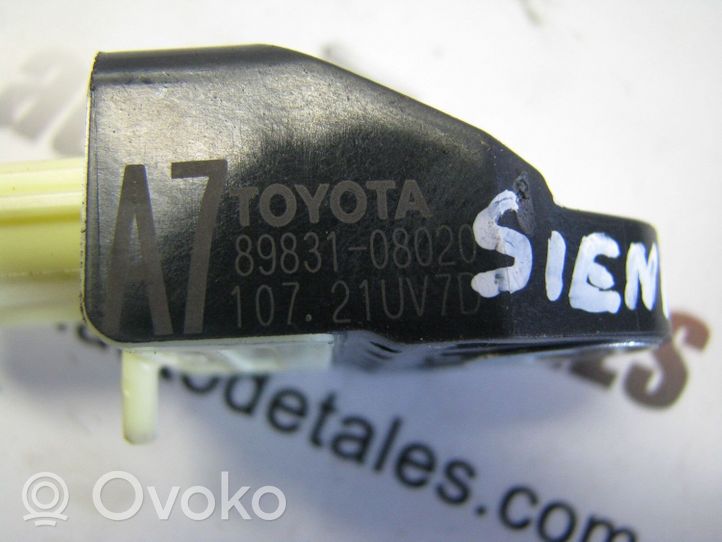 Toyota Sienna XL30 III Capteur de collision / impact de déploiement d'airbag 8983108020