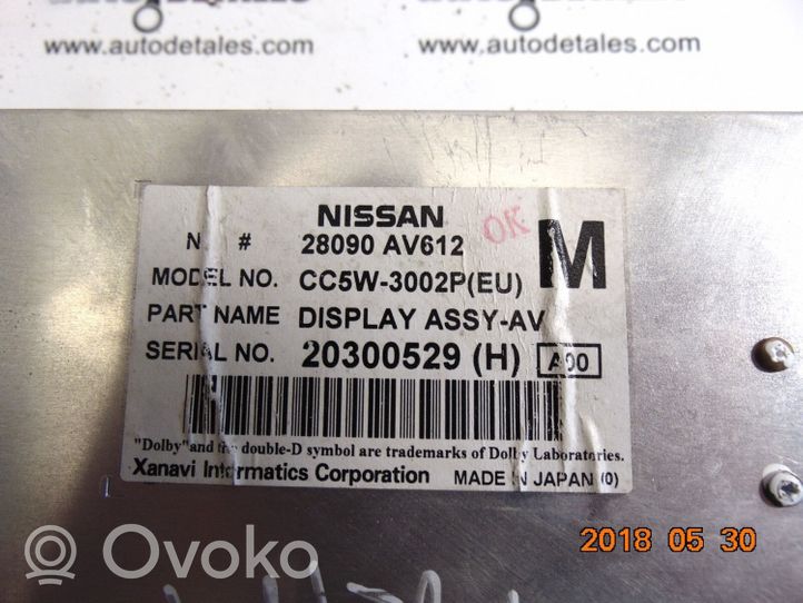 Nissan Primera Monitori/näyttö/pieni näyttö CC5W3002P