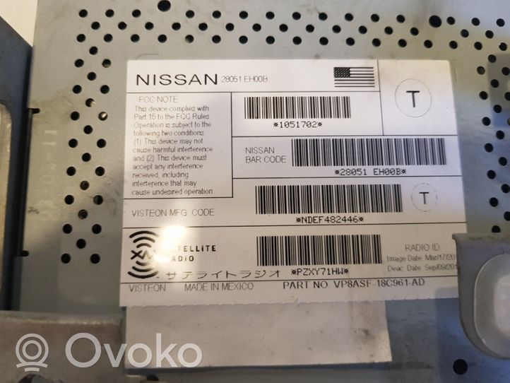 Nissan Juke I F15 GPS-navigaation ohjainlaite/moduuli 28051EH00B