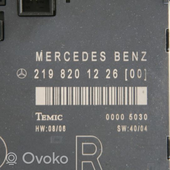 Mercedes-Benz CLS C219 Oven ohjainlaite/moduuli 2198201226